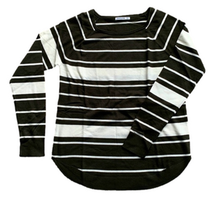 NWT New Pink Clover X Stitch Fix Striped Soft Cozy Sweater Women's Medium